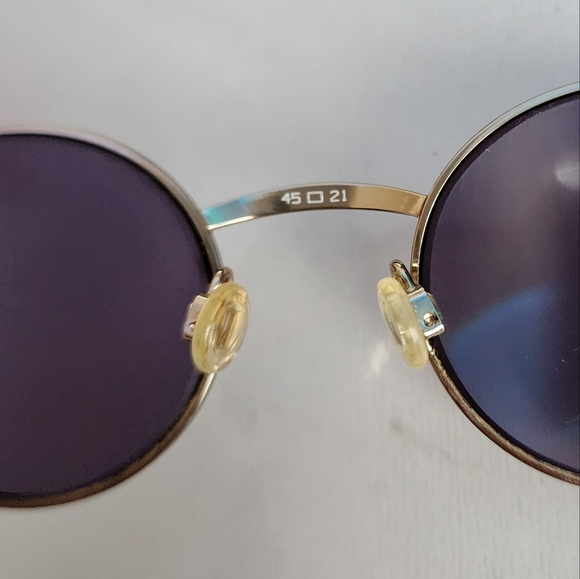 PALOMA PICASSO x VINTAGE 8410 290 Gold rim glasses 90s round sunglasses - Picture 12 of 16